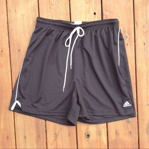 ADIDAS BLACK 100% Polyester running shorts